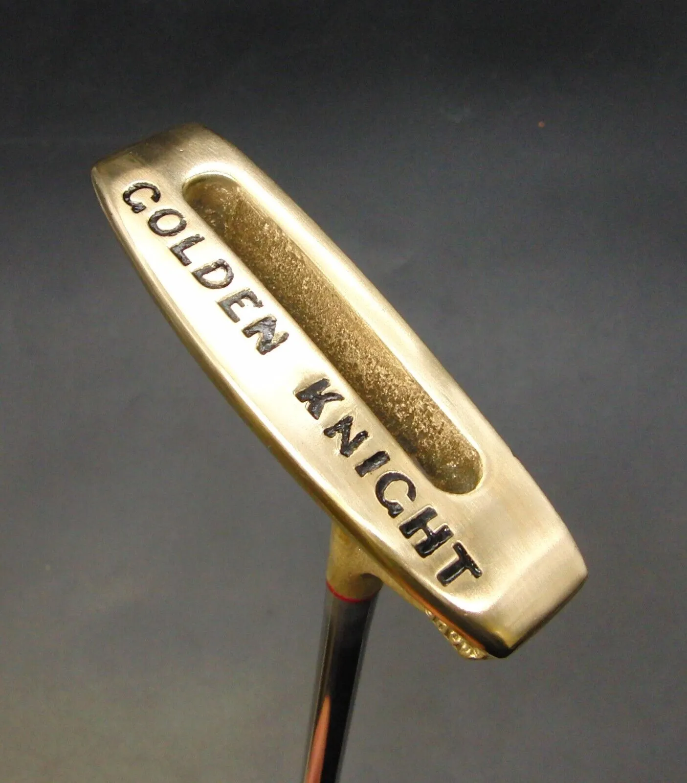 Refurbished & Paint Filled Vintage Bronty Golden Knight Putter 89cm Steel Shaft 3 Refurbished & Paint Filled Vintage Bronty Golden Knight Putter 89cm Steel Shaft