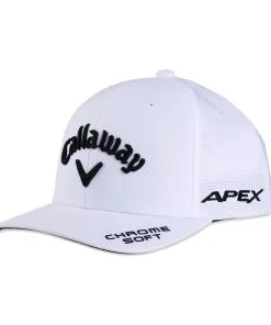 Callaway Tour Authentic Performance Pro Hat In Heathered Black -Putters shop 5223057 HW CG TA PERFORMANCE PRO WHT BLK 23 FRONT LEFT