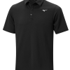 Mizuno BT Winter Golf Polo Shirt In Black -Putters shop 52GA1501 Black 09 Front 1