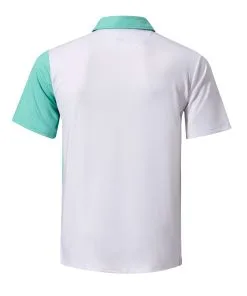 Mizuno Quick Dry Elite Panel Polo In White -Putters shop 52GA2009 Mint BACK
