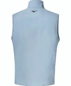 Mizuno Move Tech Drizzle Vest In Light Blue -Putters shop 52GE2002 LightBlue BACK
