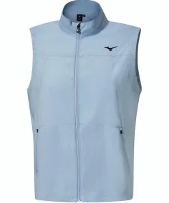 Mizuno Move Tech Drizzle Vest In Light Blue -Putters shop 52GE2002 LightBlue FRONT