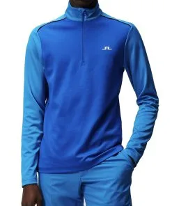 J.Lindeberg Terry Golf Mid Layer SS23 In Brilliant Blue
