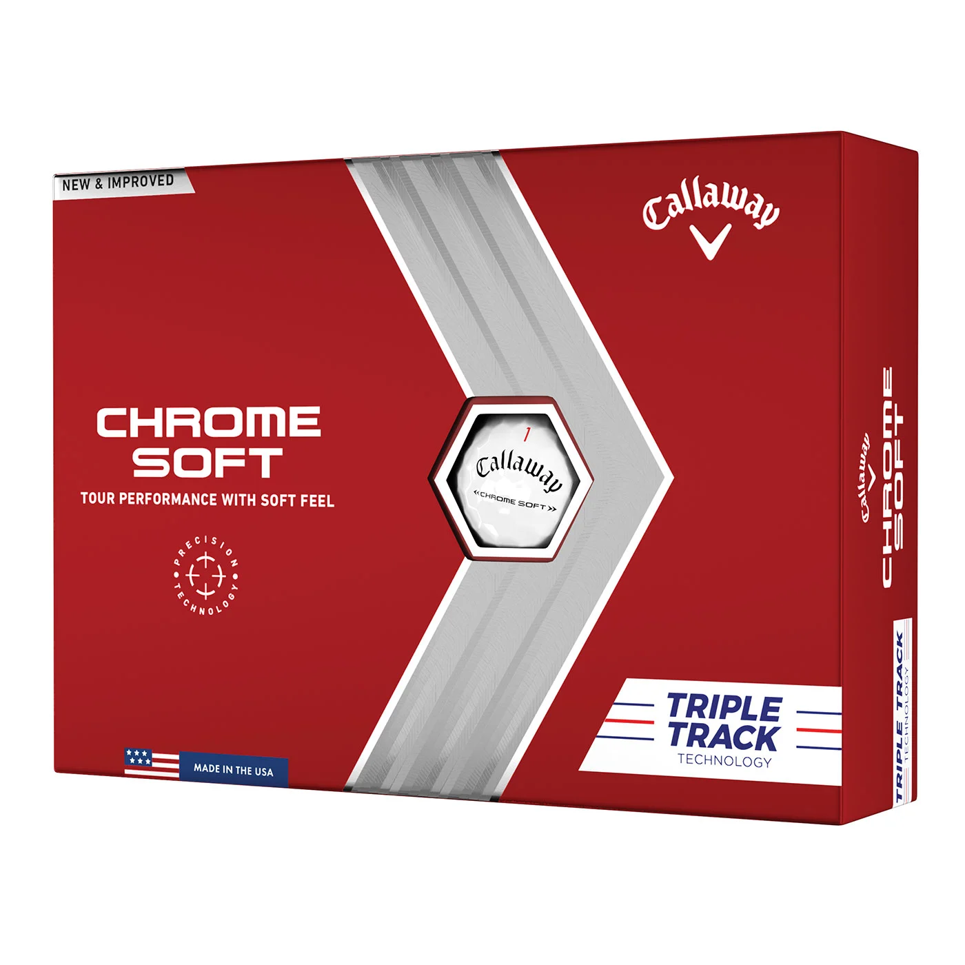 Callaway Chrome Soft Triple Track Golf Balls – One Dozen 3 Callaway Chrome Soft Triple Track Golf Balls – One Dozen