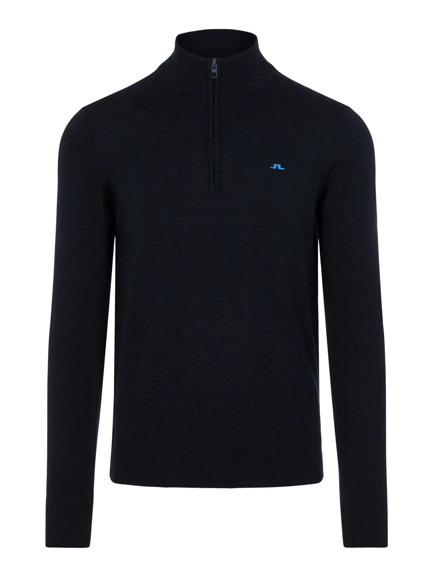 J.Lindeberg Kian Zipped Golf Sweater SS23 In Navy 5 J.Lindeberg Kian Zipped Golf Sweater SS23 In Navy - Image 3