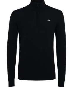 J.Lindeberg Kian Zipped Golf Sweater SS23 In Navy