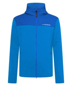 J.Lindeberg Jeff Golf Hoodie In Nautical Blue