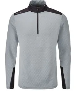 Ping Marshall Sensorwarm Golf Mid Layer Jumper In Stormcloud -Putters shop P03546 MARSHALL QUARRY BLACK FRONT 2