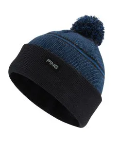 Ping Hewitt Bobble Golf Hat In Grey Marl / Green
