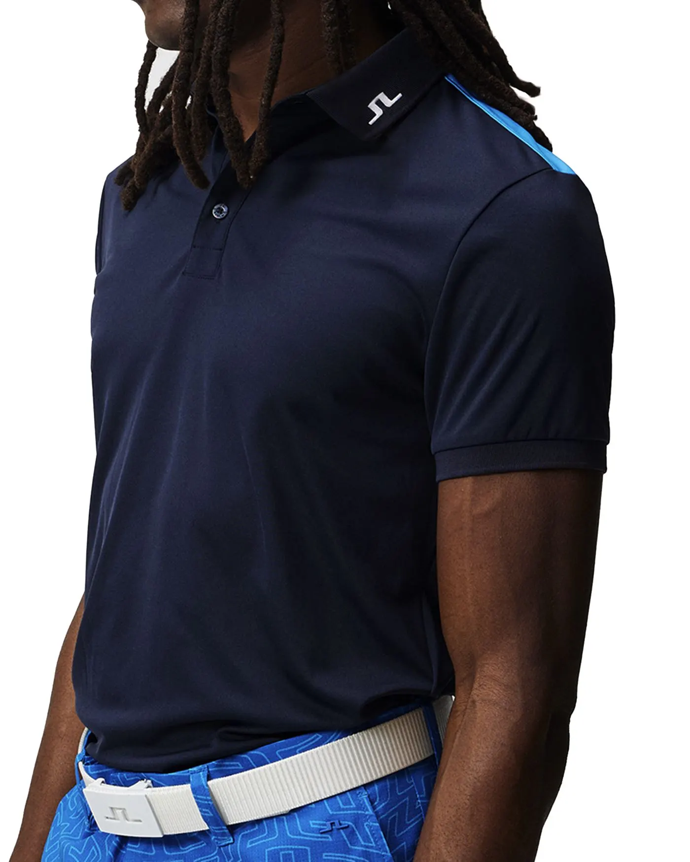 J.Lindeberg Jeff Regular Fit Golf Polo SS23 In Navy 3 J.Lindeberg Jeff Regular Fit Golf Polo SS23 In Navy