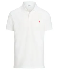Ralph Lauren Performance Stretch Mesh Polo Shirt In Wine