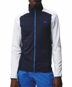 J.Lindeberg Melker Mesh Golf Mid Layer SS23 In Navy