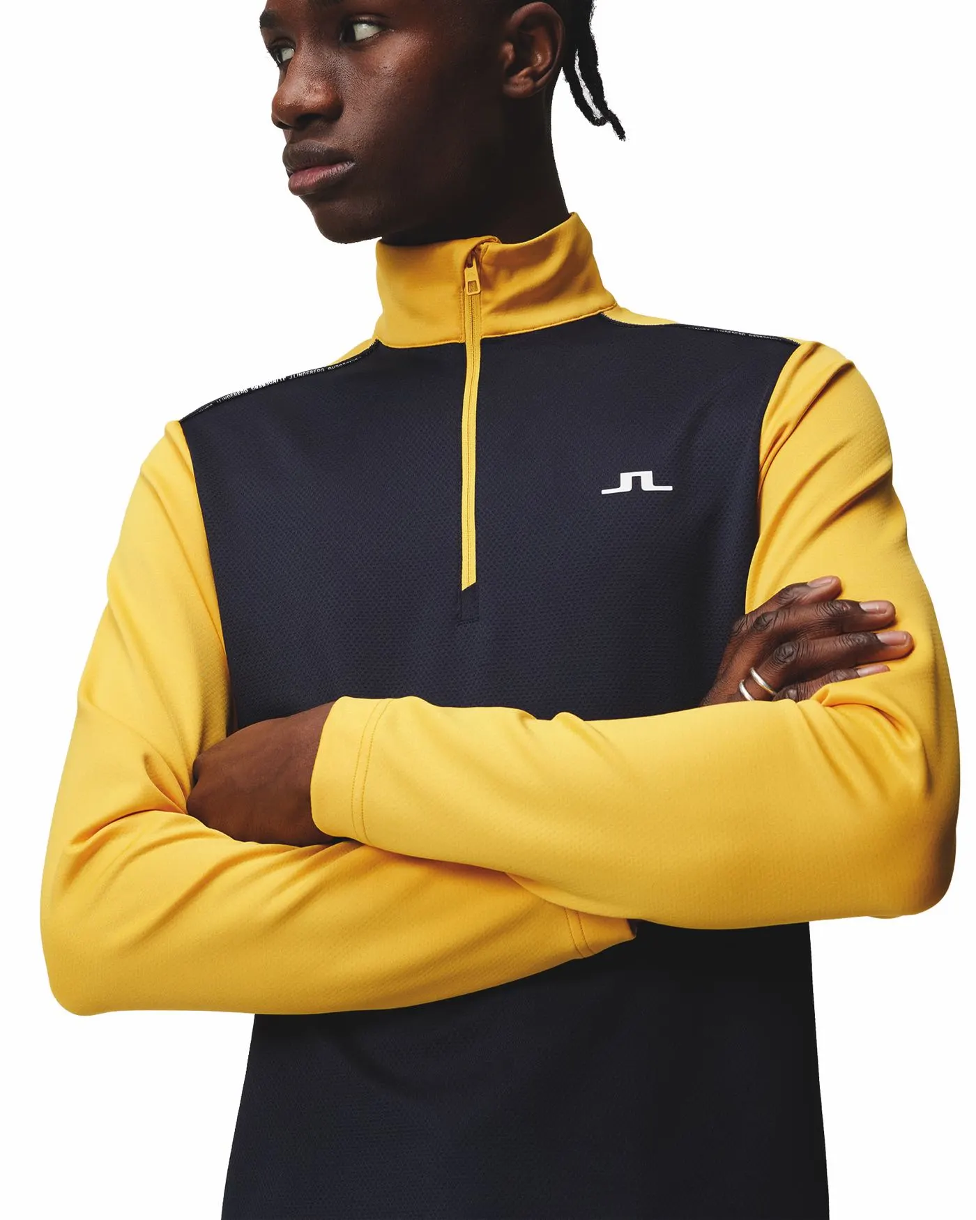 J.Lindeberg Terry Golf Mid Layer SS23 In Citrus 4 J.Lindeberg Terry Golf Mid Layer SS23 In Citrus - Image 2