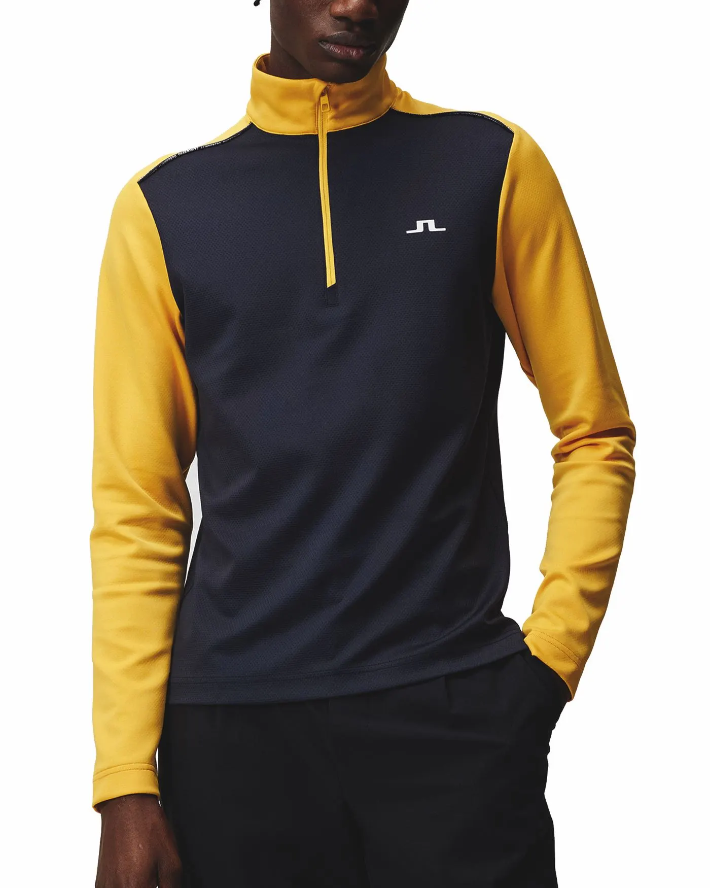 J.Lindeberg Terry Golf Mid Layer SS23 In Citrus 3 J.Lindeberg Terry Golf Mid Layer SS23 In Citrus
